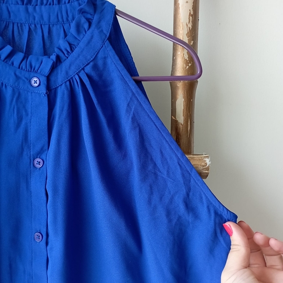 Cobalt Blue Elegant Top - Picture 5 of 8